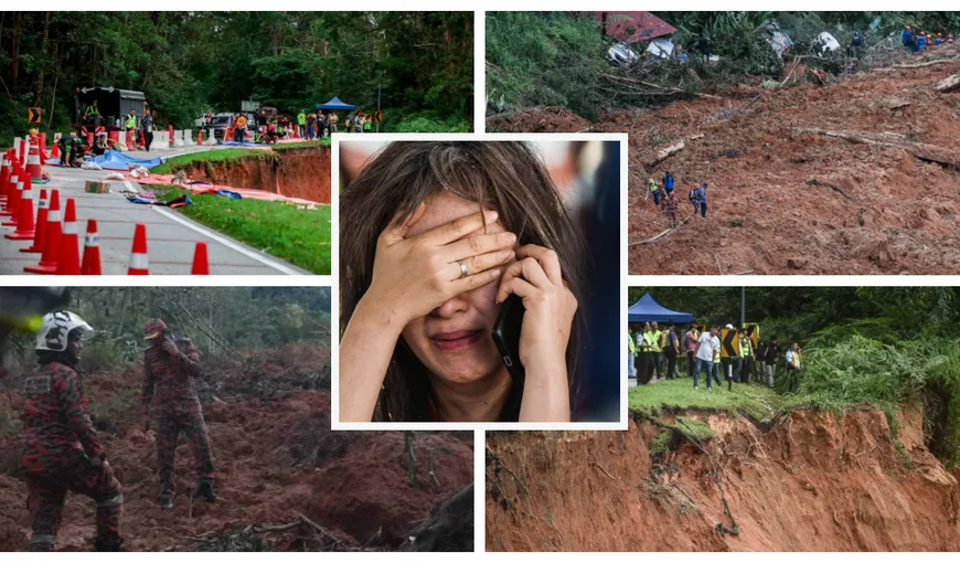 Catastrofă în Malaysia! Zeci de morți, răniți și persoane dispărute după o alunecare de teren. Autoritățile continuă căutările