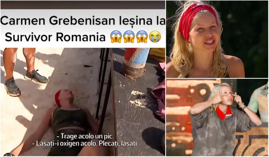 Clipe de panică la Survivor România! Carmen Grebenișan a leșinat în fața colegilor chiar în timpul show-ului