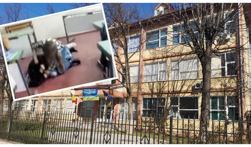 Bătaie ca în vestul sălbatic pe holurile unei școli din Bacău. Două eleve s-au încăierat pentru un băiat: „Dă-i mai tare!”