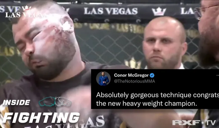 Reacţia FABULOASĂ a lui Conor McGregor la imaginile cu campionul român desfigurat la campionatul de dat palme: „Absolut superbă tehnică”