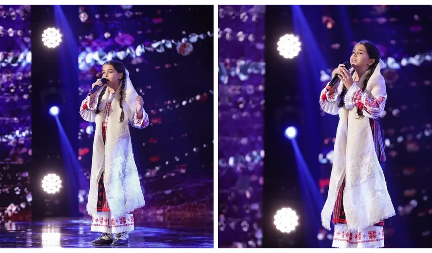 Ea este Daria Mușat, fata cu voce de privighetoare care a ridicat publicul în picioare la Românii au talent: ”La 10 ani să cânți Lie ciocârlie”