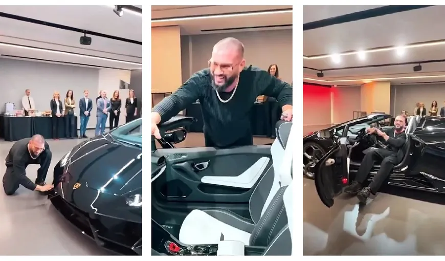 Dorian Popa a intrat în posesia unui Lamborghini Huracan. Câţi bani a plătit pentru bolidul de lux VIDEO