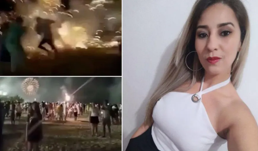 O mamă a murit în fața copiilor ei după ce artificiile i-au rămas blocate în haine