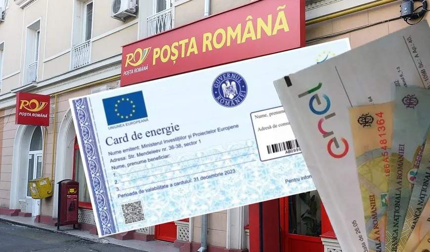 Vouchere 2023. Poşta Română, anunţ surpriză privind cardurile pentru plata facturilor de energie