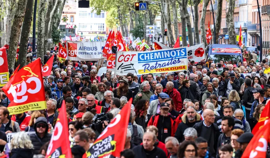 Grevă naţională în Franţa împotriva proiectului de reformă a pensiilor propus de guvern. Avertismentul specialiştilor: „Francezii sunt suficient de furioşi pentru a bloca ţara”