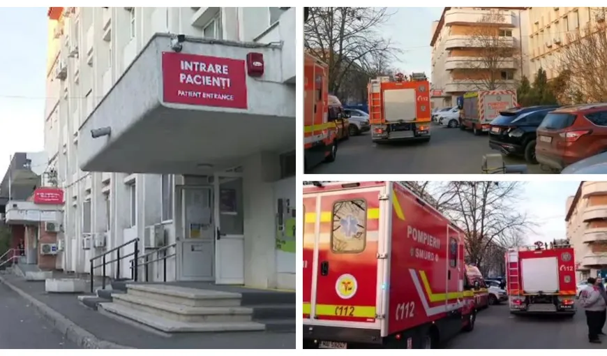 Incendiu la Spitalul de Copii din Galați! 90 de persoane, între care 50 de copii, au fost evacuate