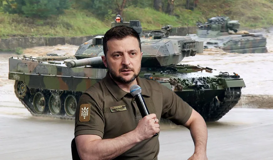Orice pentru Zelenski: Germania trimite tancuri ultramoderne în Ucraina. Scholz tocmai a făcut anunțul