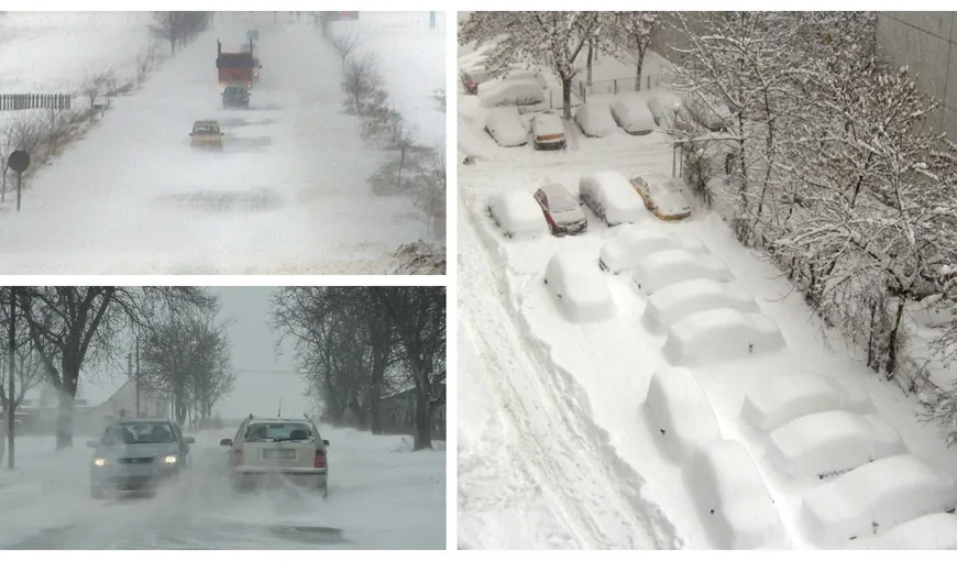 Prognoza meteo 28 ianuarie. Ninsori puternice și viscol în jumătate de țară. Se va depune un nou strat de zăpadă și la București
