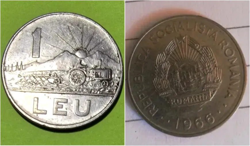 Moneda comunistă care te poate îmbogăți pe loc! Cu cât se vinde 1 leu din 1966 pe OLX