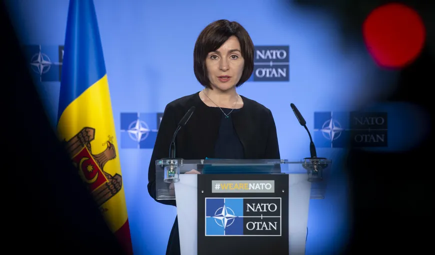 Maia Sandu cere sisteme de apărare antiaeriană de la NATO. „Este clar că neutralitatea nu ne poate apăra” VIDEO