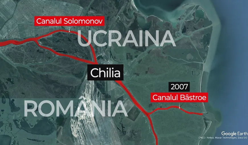Document BOMBĂ în scandalul canalului Bâstroe. Actele arată că autorităţile ucrainene au adâncit canalul în dauna Braţului Chilia