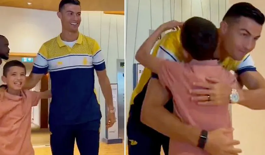 Vis împlinit pentru un copil sirian din zona devastată de cutremure. Și-a întâlnit idolul. Cum a reacționat când a apărut Cristiano Ronaldo