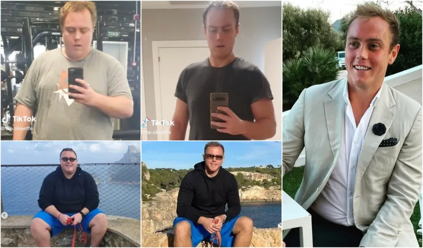 Schimbare de look uimitoare! Un bărbat a slăbit 62 de kilograme în doar șapte luni VIDEO