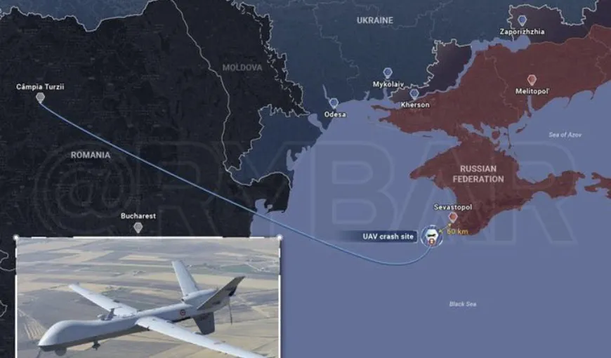 Ucraina, după incidentul din Marea Neagră: „Vladimir Putin este gata să extindă zona de conflict”. SUA au recuperat epava şi anunţă că supravegherea continuă