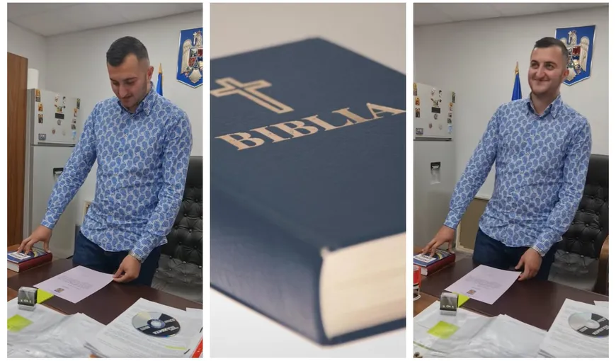 Un angajat al unei primării din Gorj a fost pus să jure pe Biblie că își va face treaba la job