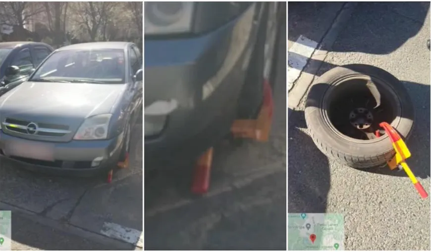 VIDEO: Șoferul din București care a uimit Poliția și primarul. Ce a făcut când și-a găsit mașina cu roata blocată