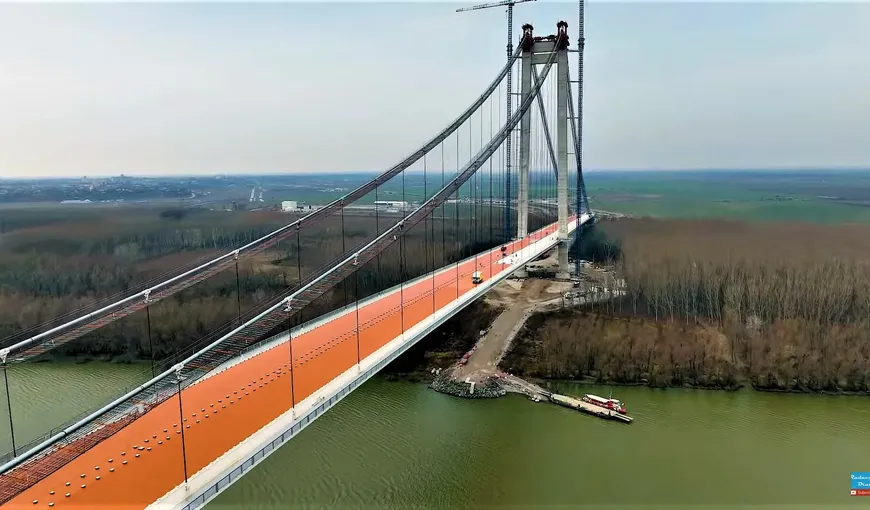 Probleme la Podul Brăilei, de peste Dunăre. Ce se întâmplă, de fapt, pe șantier. Promisiuni de la Ministerul Transporturilor