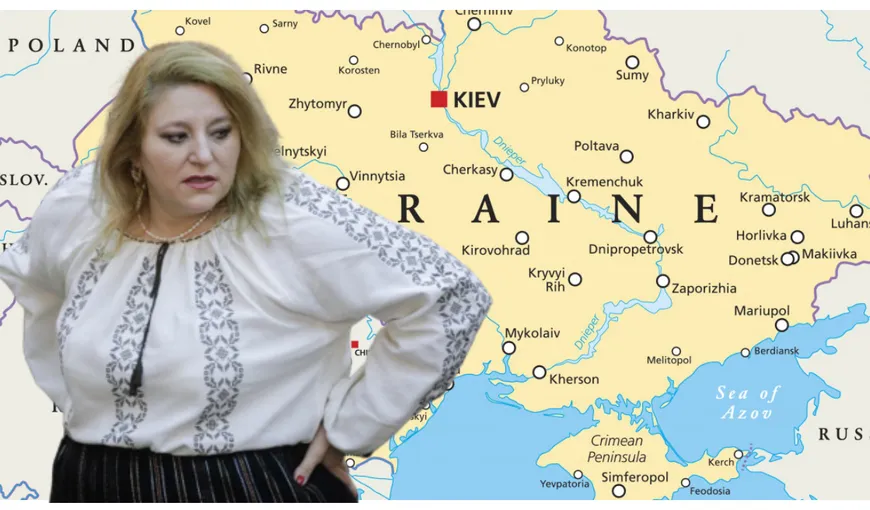 Diana Șoșoacă a fost inclusă pe lista dușmanilor Ucrainei. Senatoarea a depus în Parlament un proiect de lege pentru anexarea de teritorii ucrainene