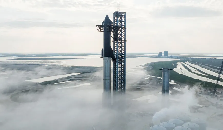 SpaceX a amânat lansarea Starship, cea mai mare rachetă din istorie, cu doar câteva minute înainte de plecare, din cauza unei probleme tehnice