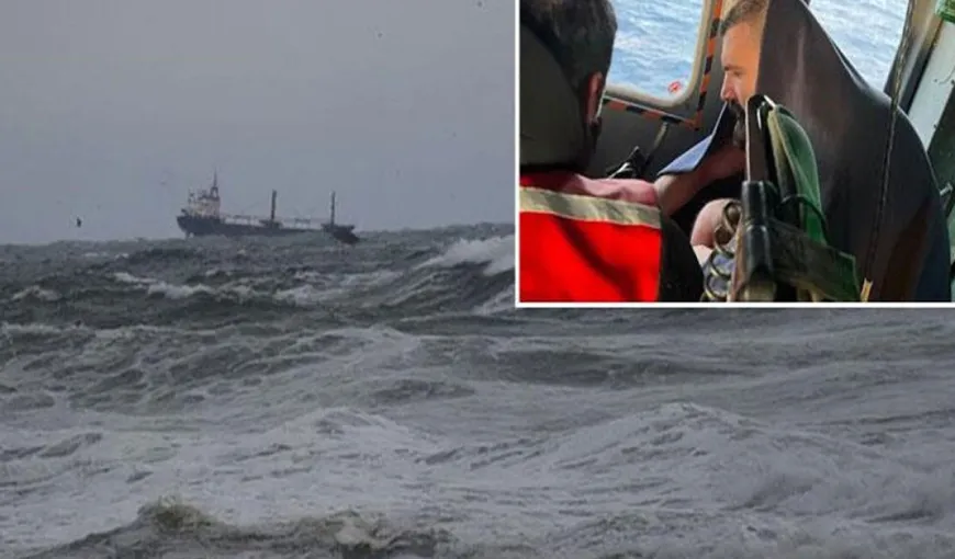 O navă cargo aflată în drum spre Ucraina s-a scufundat în largul Turciei. Nouă persoane sunt dispărute