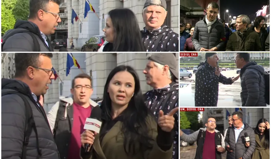 VIDEO: Circ în fața sediului CNA. Victor Ciutacu și Roxana Ciucă, agresați de protestatarii #REZIST. Amenințări și jigniri: „E doar începutul!”