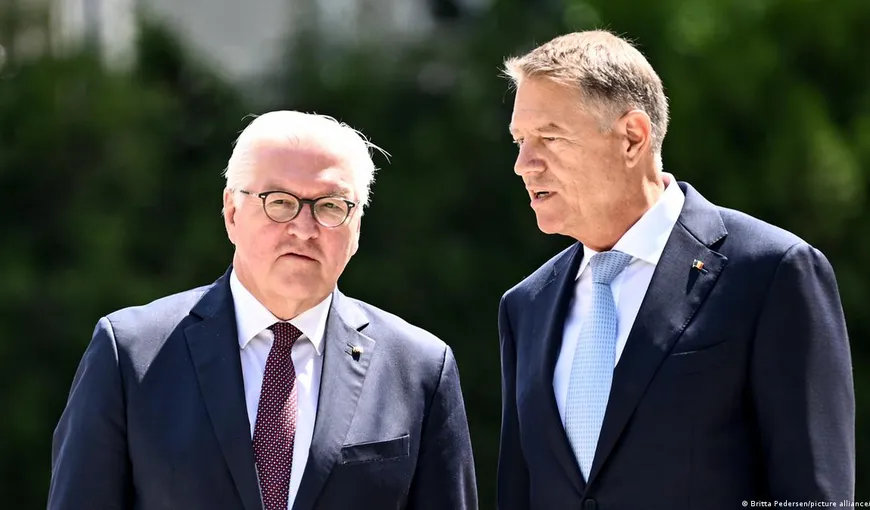 Klaus Iohannis îl primeşte la Palatul Cotroceni pe preşedintele Germaniei Frank-Walter Steinmeier