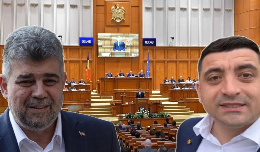 Marcel Ciolacu, despre bătăile de la Parlament: „E o mare manipulare. Se copiază comportamentul USR. Ce a făcut George Simion e un abuz” | EXCLUSIV