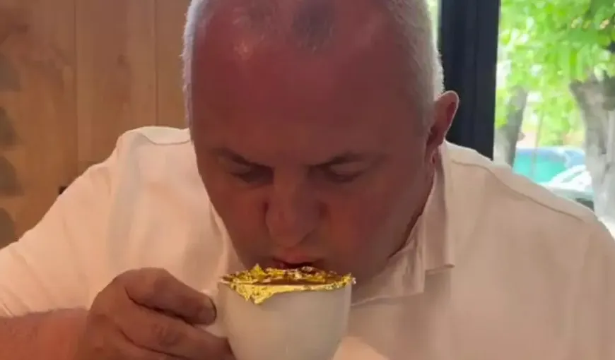 Un lider PSD a lansat cafeaua cu foiţă de aur. Cu cât o vinde şi cum au reacţionat clienţii