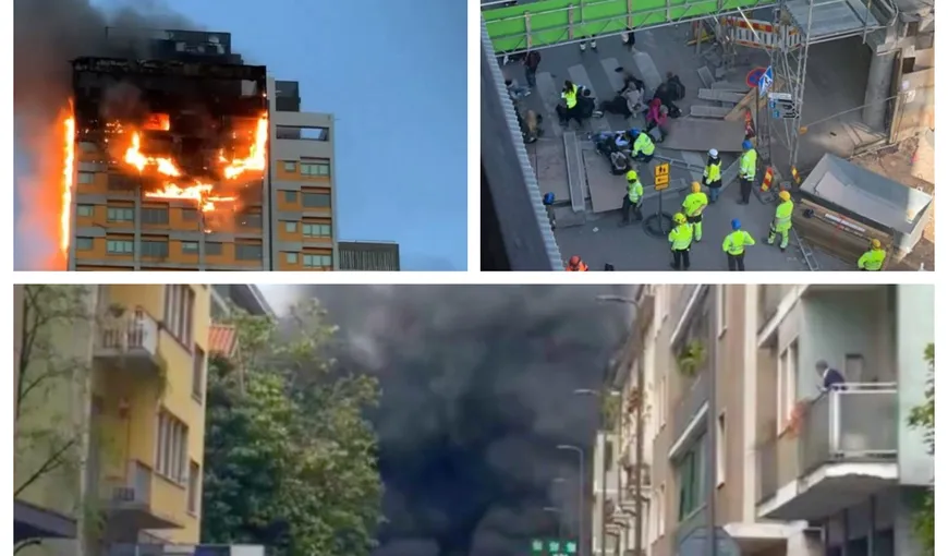 Bloc de locuințe cuprins de flăcări în SUA, explozie puternică la Milano şi pod prăbuşit în Finlanda
