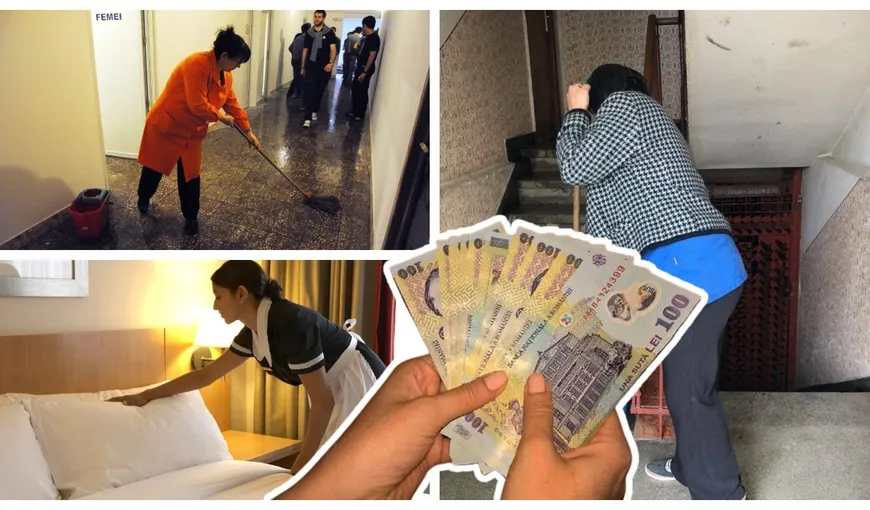 Ce salariu primește o femeie de serviciu în România. Câștigă mai mult decât un profesor