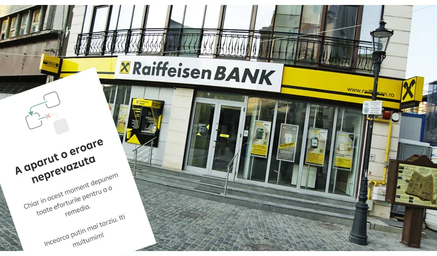 Raiffeisen Bank, anunț de ultimă oră pentru clienți. Sistemul de internet banking şi plăţi a căzut