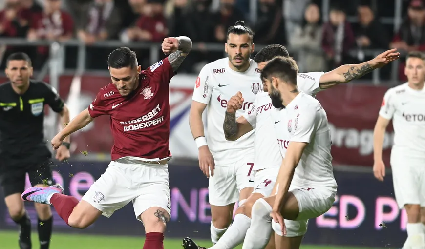 Campionat relansat, Rapid s-a impus cu 3-1 în faţa CFR Cluj