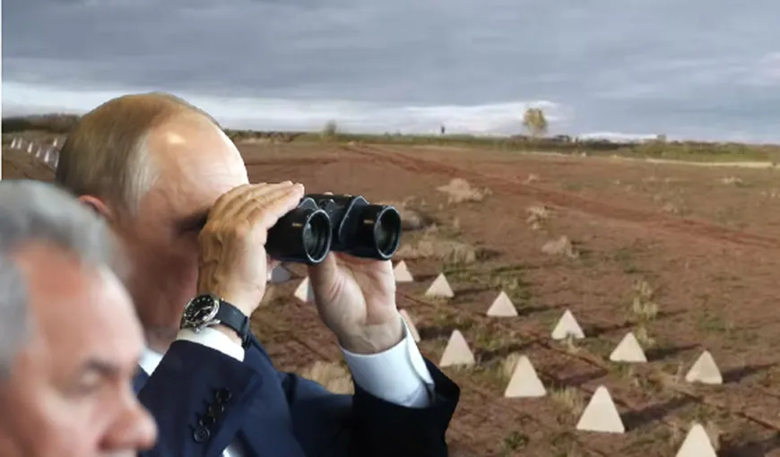 Vladimir Putin a dat ordin: strategia de apărare a Rusiei e formată din „dinți de dragon” și câmpuri de mine