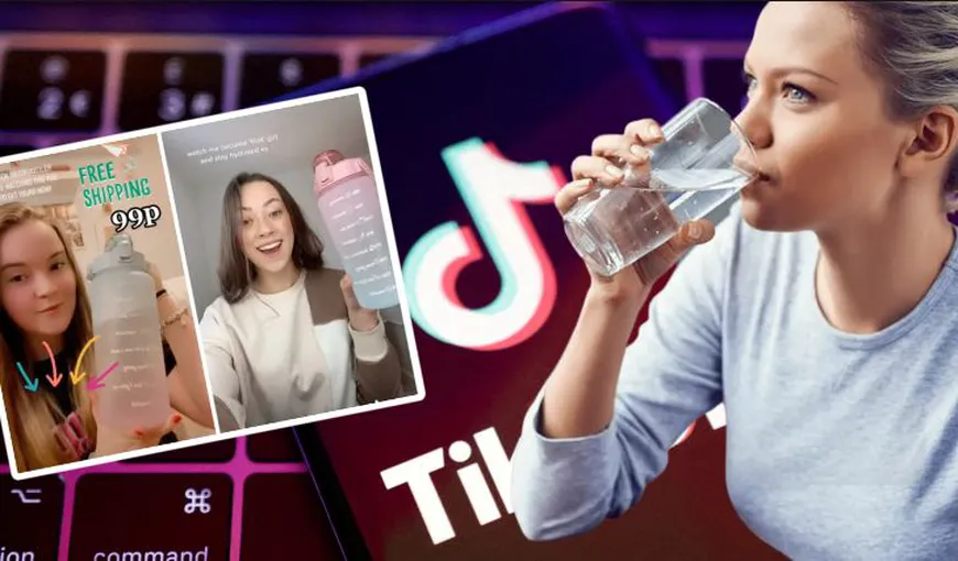 „WaterTok”- Trendul viral pe TikTok care rezolvă problemele de hidratare. Cum să bei suficientă apă într-o zi fără să-ți dai seama