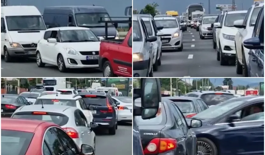VIDEO: Haos pe drumurile din România. 4 ore se așteaptă la graniță, cu prilejul minivacanței din iunie