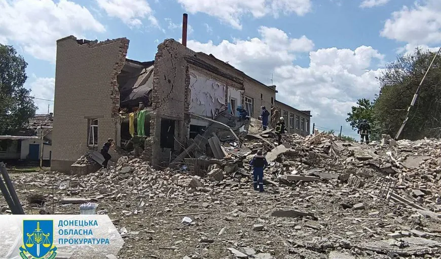 Atac cu rachetă Iskander asupra unei şcoli din regiunea Doneţk