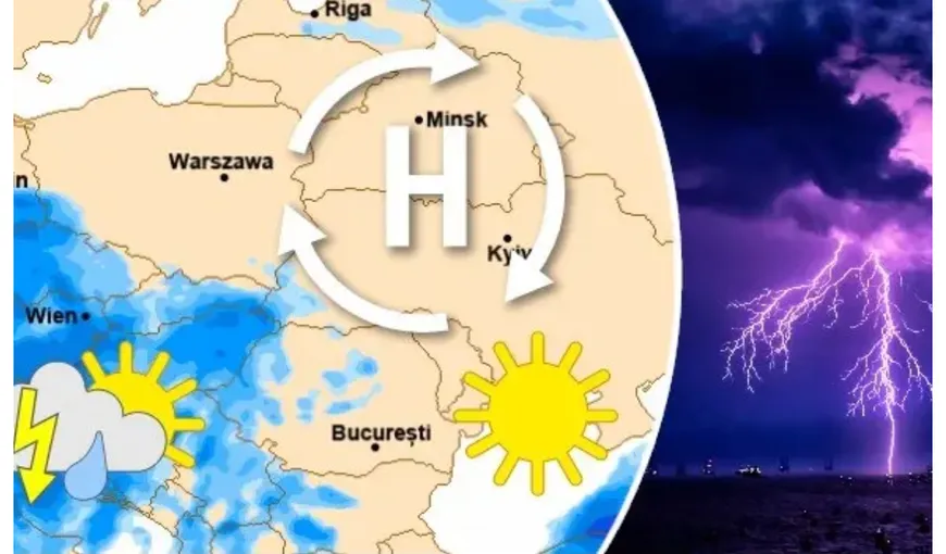 Prognoza meteo pe două săptămâni. Un anticiclon menţine vreme capricioasă în România