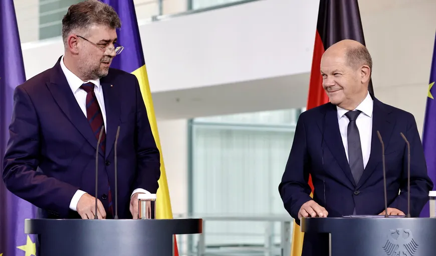 Cancelarul OLAF Scholz îi mulțumește premierului Marcel Ciolacu pentru efortul României pe flancul de est al NATO și susține România în Schengen
