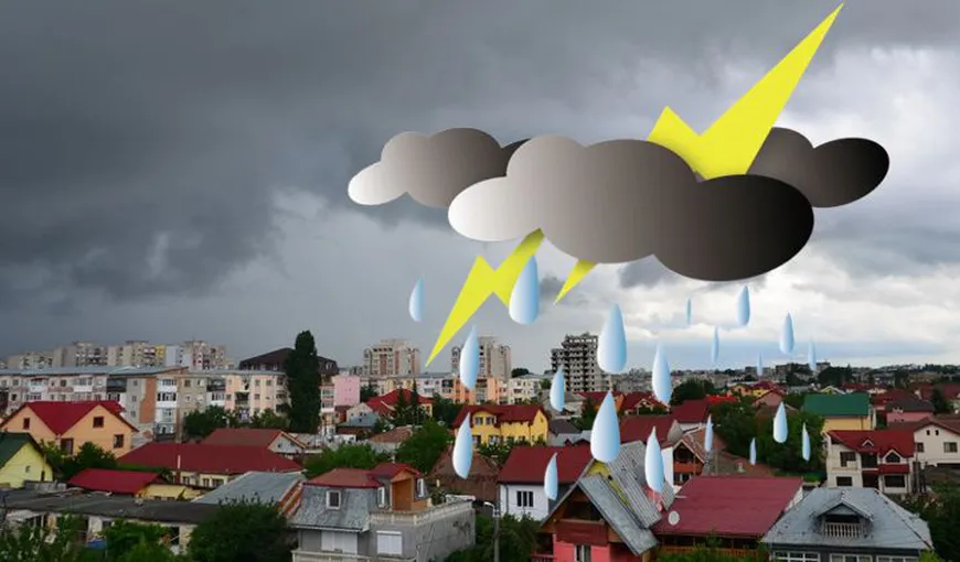 Prognoza meteo. Un anticiclon aduce cupolă de grindină şi furtuni electrice violente. Harta fenomenelor periculoase