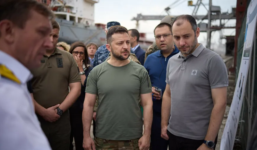 Volodimir Zelenski, mesaj de mulţumire pentru marina ucraineană: „Navele ruseşti se tem deja să se apropie de coasta noastră din Marea Neagră”