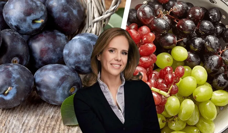 Strugurii sau prunele, care îngrașă mai mult? Mihaela Bilic: „Ambele sunt fructe de sezon, dulci și parfumate”