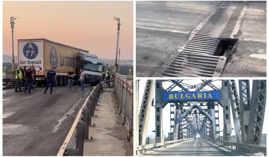 VIDEO: Accident pe Podul Prieteniei. CNAIR: „S-a produs din cauza bulgarilor!” | EXCLUSIV