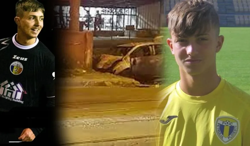 Darius, fotbalistul de 19 ani care a murit în accidentul de la Ploiești, a fost condus pe ultimul drum. Membrii comunității sportive i-au adus un ultim omagiu