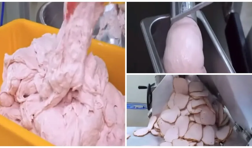 Cum se face, de fapt, șunca feliată care ajunge în sandvișurile românilor. Filmarea care te va face să te gândești de două ori înainte de a pune acest produs în coșul de cumpărături