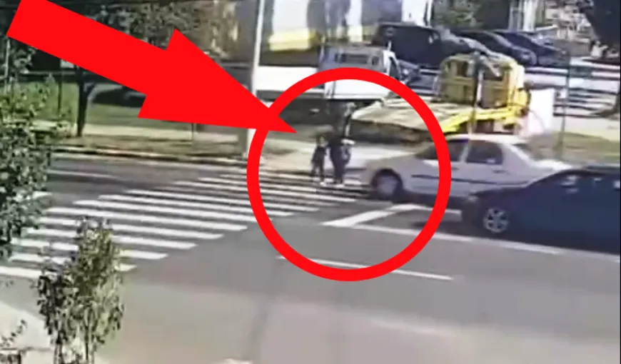 O mamă și copiii ei, măturați de mașina condusă de un șofer în vârstă de 84 de ani