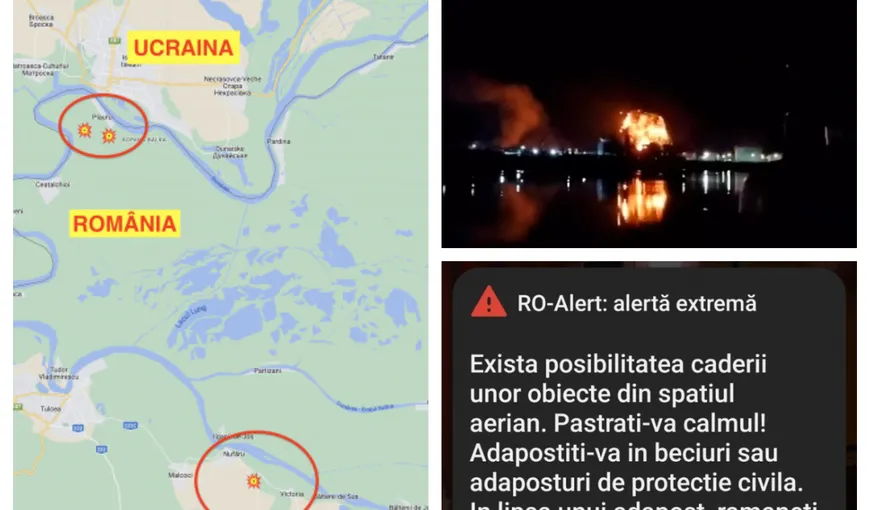 Mesaj Ro-Alert la Tulcea şi Galaţi: „Adăpostiți-vă în beciuri sau adăposturi de protecție civilă”