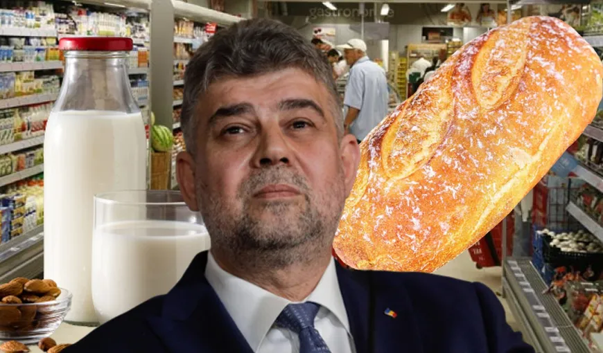 Mai puțini bani pe mâncarea românilor. Care sunt alimentele cu preț plafonat. Anunțul lui Marcel Ciolacu