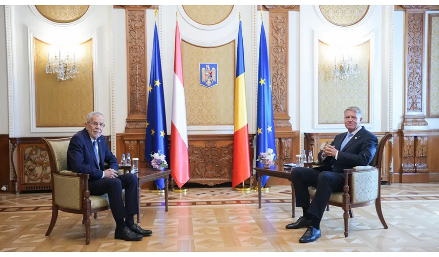 Aderarea la Schengen, pe masa discuțiilor dintre Klaus Iohannis și președintele Austriei. ”Apreciez sprijinul său pentru o soluţie în favoarea României”