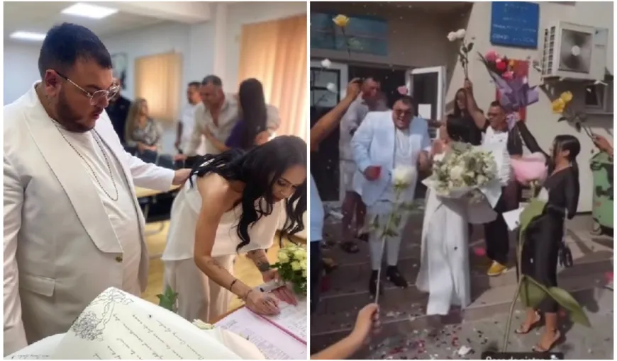 VIDEO Leo de la Kuweit s-a căsătorit. Primele imagini de la cununia civilă. Ce ținută a purtat mireasa