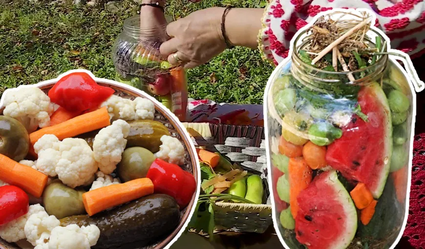 Reţetă de murături 100% naturală din „patria sării”. Cum arată conservele în saramură de izvor ale Doamnei Găbiţa